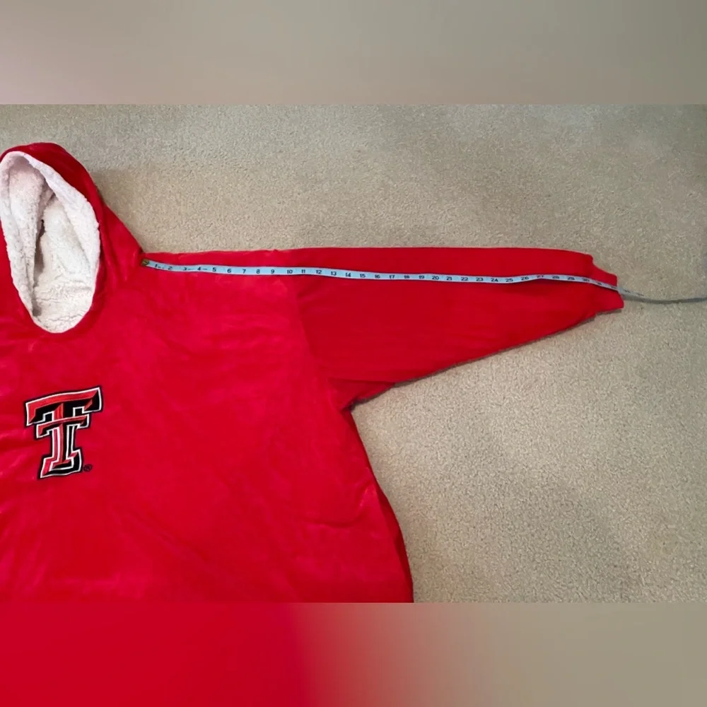 Texas Tech College Reversible Hooded Blanket Poncho